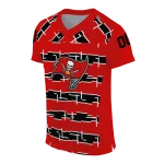 personalized tampa bay buccaneers layered grids red jersey best selling