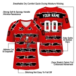 personalized tampa bay buccaneers layered grids red jersey best selling