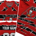 personalized tampa bay buccaneers layered grids red jersey best selling