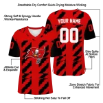 personalized tampa bay buccaneers stripe block red jersey best selling