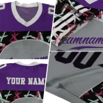 personalized tcu horned frogs brushstroke xs grey black jersey best selling
