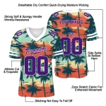 personalized tcu horned frogs horizon palm sunset jersey best selling