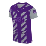 personalized tcu horned frogs stripe block purple jersey best selling