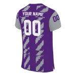 personalized tcu horned frogs stripe block purple jersey best selling
