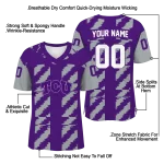 personalized tcu horned frogs stripe block purple jersey best selling