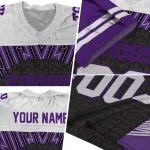 personalized tcu horned frogs tire arrows purple black white jersey best selling