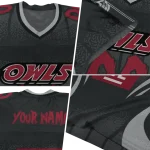 personalized temple owls dynamic dots silver jersey best selling