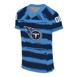 personalized tennessee titans art stripe navy jersey best selling