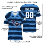 personalized tennessee titans art stripe navy jersey best selling