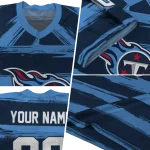 personalized tennessee titans art stripe navy jersey best selling