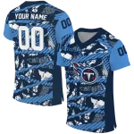 personalized tennessee titans camo shatter navy jersey best selling