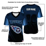 personalized tennessee titans halftone fade navy black jersey best selling