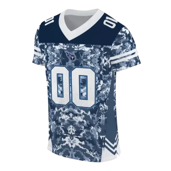 personalized tennessee titans mirrored pattern navy jersey fashion forward