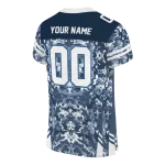 personalized tennessee titans mirrored pattern navy jersey best selling
