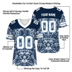 personalized tennessee titans mirrored pattern navy jersey best selling