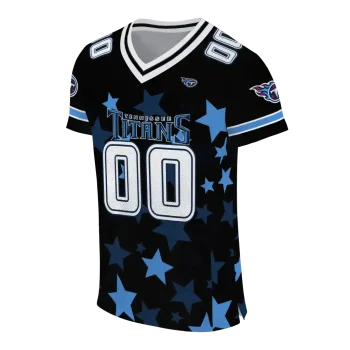 personalized tennessee titans star cluster black jersey fashion forward