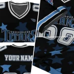 personalized tennessee titans star cluster black jersey best selling
