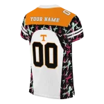 personalized tennessee volunteers brushstroke xs white black jersey best selling