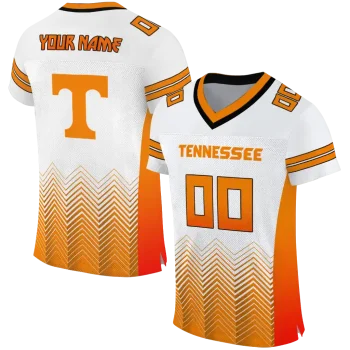 personalized tennessee volunteers halftone sweep white black jersey best selling