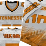 personalized tennessee volunteers halftone sweep white black jersey best selling