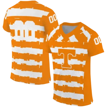 personalized tennessee volunteers layered grids orange jersey best selling