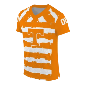 personalized tennessee volunteers layered grids orange jersey fashion forward