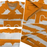 personalized tennessee volunteers layered grids orange jersey best selling