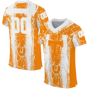 personalized tennessee volunteers rugged stripes orange jersey best selling