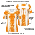 personalized tennessee volunteers rugged stripes orange jersey best selling