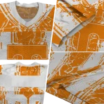 personalized tennessee volunteers rugged stripes orange jersey best selling