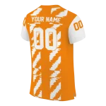 personalized tennessee volunteers stripe block orange jersey best selling