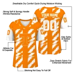 personalized tennessee volunteers stripe block orange jersey best selling