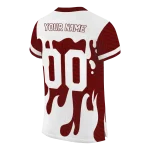 personalized texas am aggies dripping flames maroon white jersey best selling