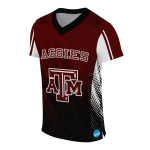 personalized texas am aggies halftone flow maroon black jersey best selling