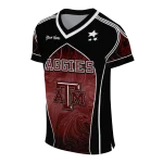personalized texas am aggies halftone slant maroon black jersey best selling