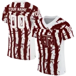 personalized texas am aggies stripe splatter maroon jersey best selling