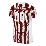 personalized texas am aggies stripe splatter maroon jersey best selling