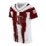 personalized texas am aggies striped texture maroon jersey best selling