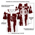 personalized texas am aggies striped texture maroon jersey best selling