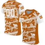 personalized texas longhorns camo shatter orange jersey best selling
