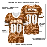 personalized texas longhorns camouflage abstract orange jersey best selling