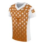 personalized texas longhorns stacked rectangle orange jersey best selling