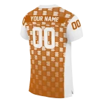 personalized texas longhorns stacked rectangle orange jersey best selling
