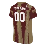 personalized texas state bobcats striped texture maroon jersey best selling