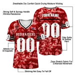 personalized texas tech red raiders camouflage abstract red jersey best selling