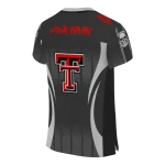 personalized texas tech red raiders dynamic dots black jersey best selling
