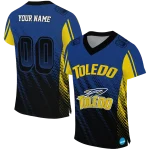 personalized toledo rockets halftone flow blue black jersey best selling