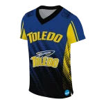 personalized toledo rockets halftone flow blue black jersey best selling