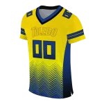 personalized toledo rockets halftone sweep gold black jersey best selling