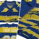 personalized toledo rockets layered grids blue jersey best selling